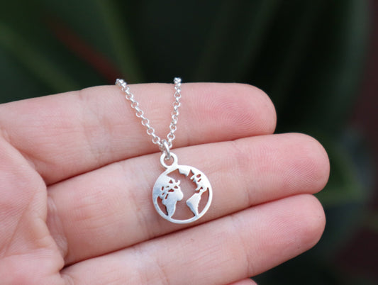 Sterling Silver Earth Necklace