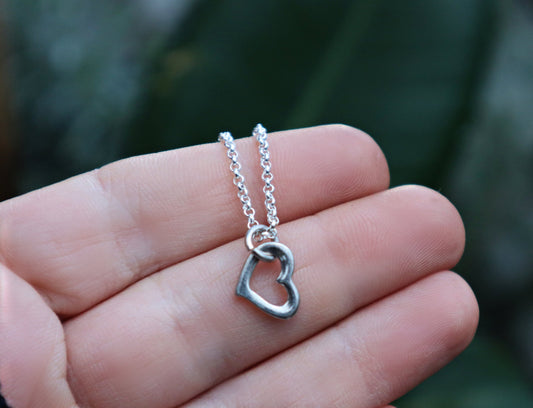 Sterling Silver Love Heart Necklace