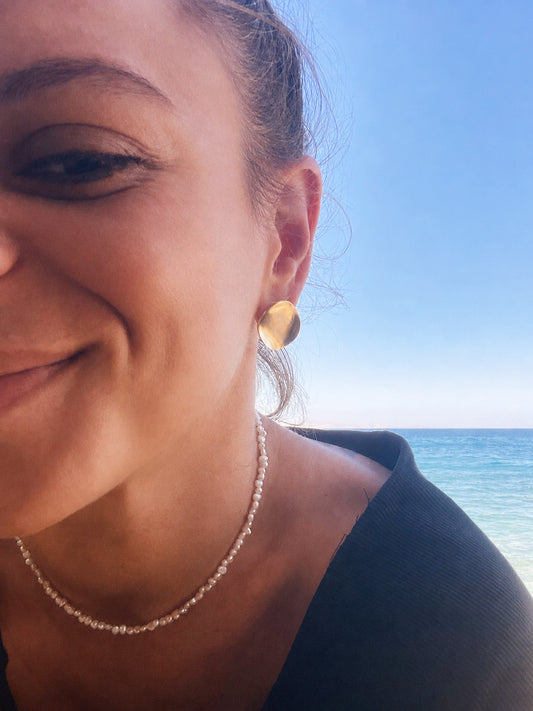Circle Earrings – Sterling Silver
