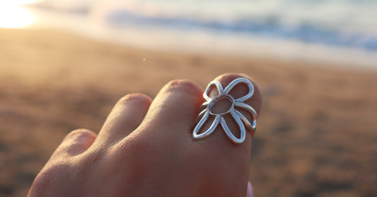 Sterling Silver Margarita Flower Ring