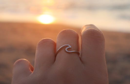 Sterling Silver Wave Ring