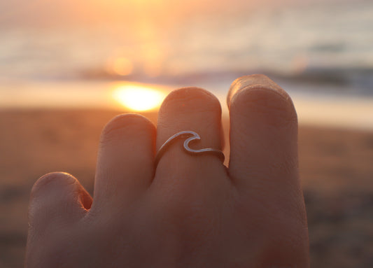 Sterling Silver Wave Ring