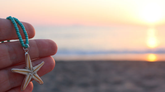 Sterling Silver Real Starfish Necklace Women