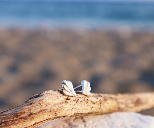 Sterling Silver Seashell Mermaid Earrings