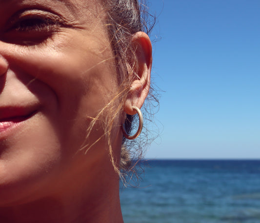 Classic Hoop Earrings – Sterling Silver