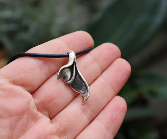 Sterling Silver Mermaid Whale Fish Tail Necklace Women