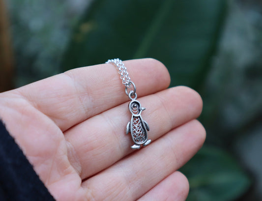 Sterling Silver Penguin Necklace