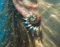 Spiral Seashell Earrings – Sterling Silver