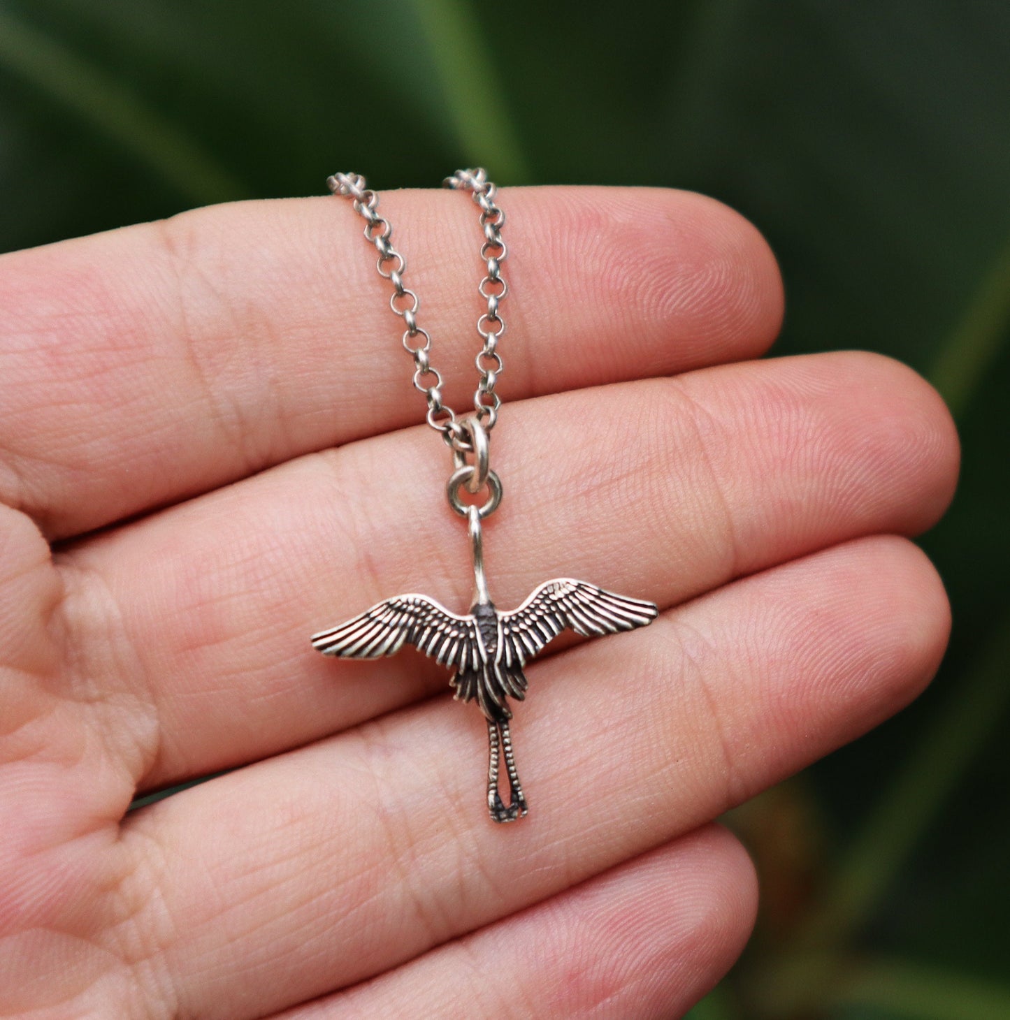 Sterling Silver Unisex Thunderbird Necklace, Fred Harvey Era Navajo Pendant