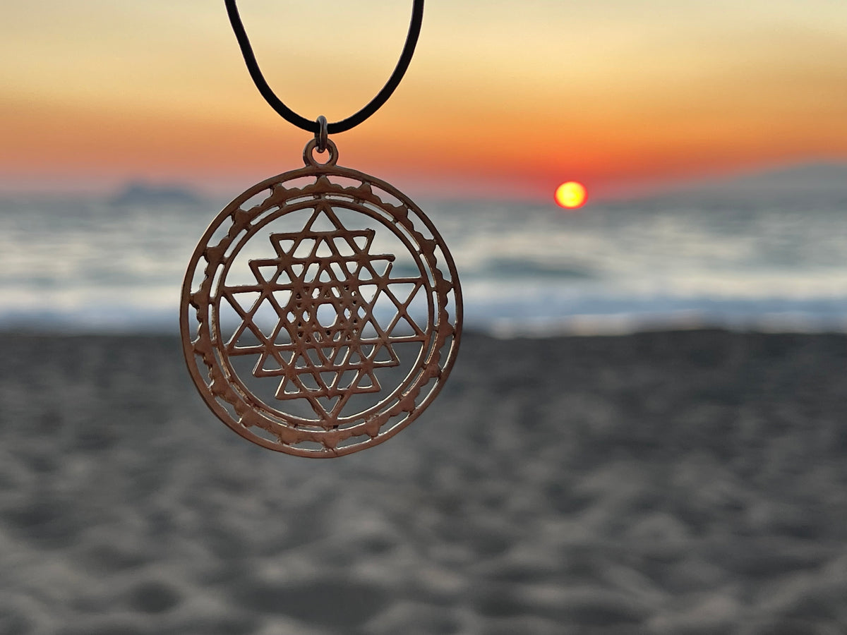Sri Yantra Pendant- Sterling Silver