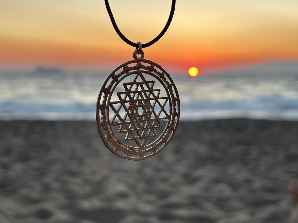 Sri Yantra Pendant- Sterling Silver