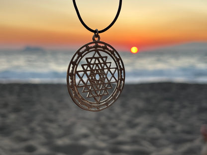 Sri Yantra Pendant- Sterling Silver