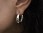 Sterling Silver Simple Plain Hoop Earrings