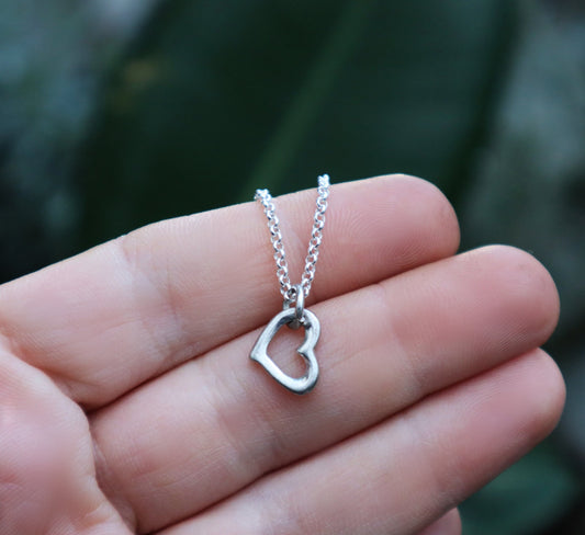 Sterling Silver Love Heart Necklace