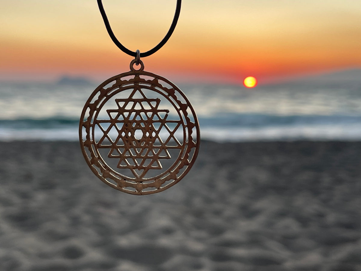 Sri Yantra Pendant- Sterling Silver