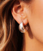 Sterling Silver Oval Teardrop Creole Hoop Earrings, Chunky Bold Minimalist Hoops Jewelry