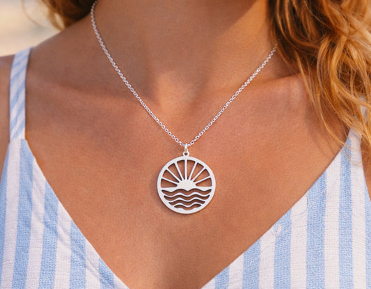 Sunrise Sunset Necklace – Sterling Silver