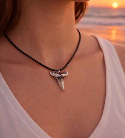 Shark Tooth & Talon Necklace – Sterling Silver