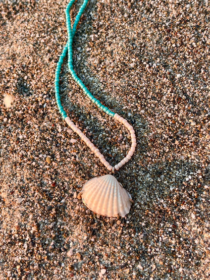Natural Shell Necklace – Sterling Silver