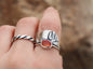 Sterling Silver Sunstone Cactus Desert Ring