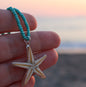 Sterling Silver Real Starfish Necklace Women