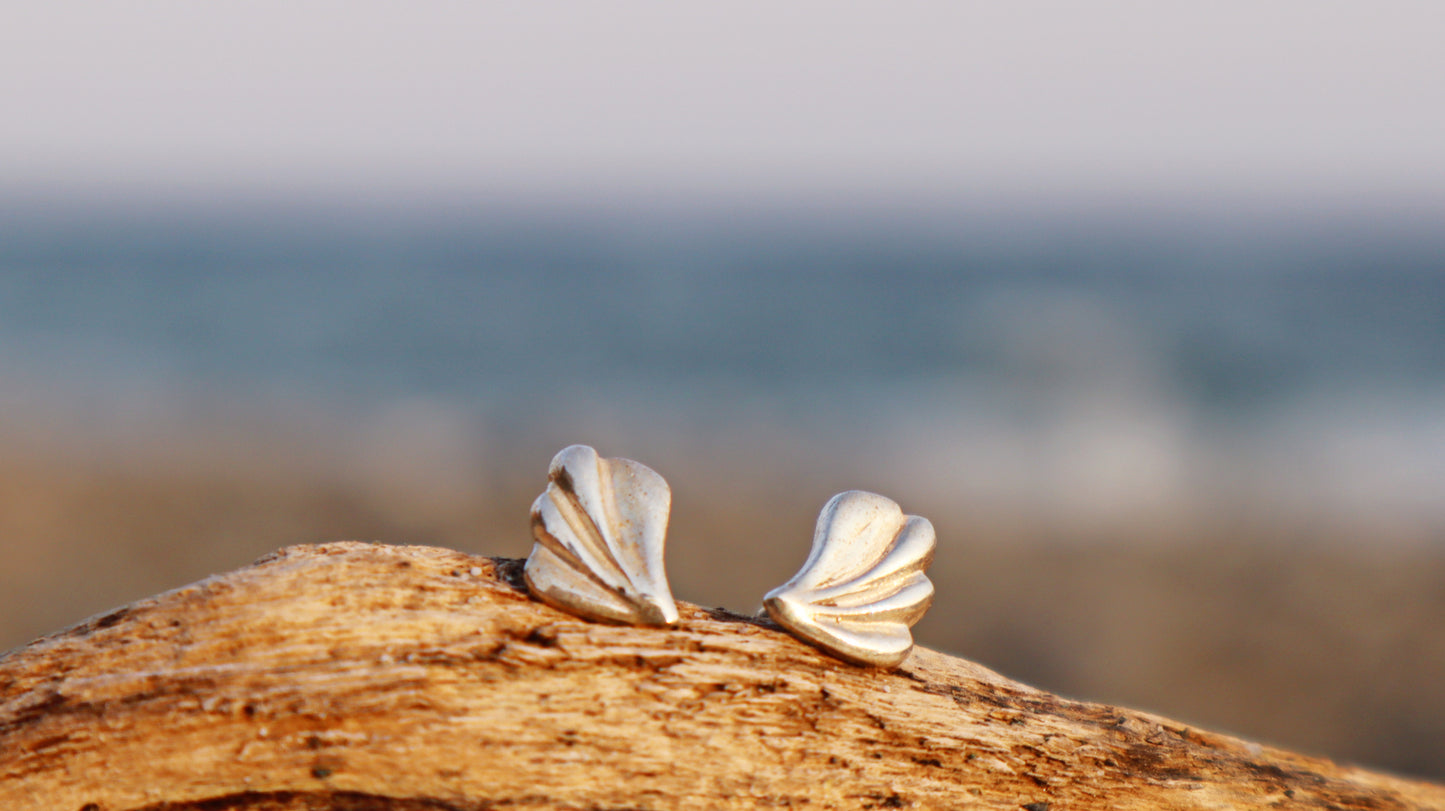 Sterling Silver Seashell Mermaid Earrings