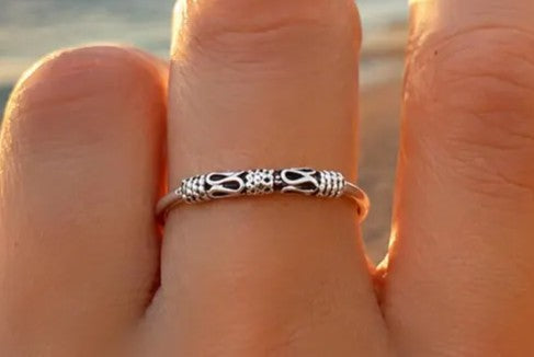 Sterling Silver Origami Paper Crane Ring Women (Copy)