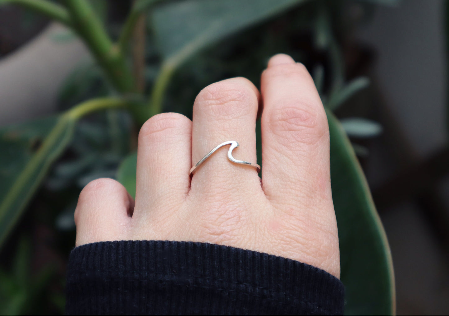 Sterling Silver Wave Ring