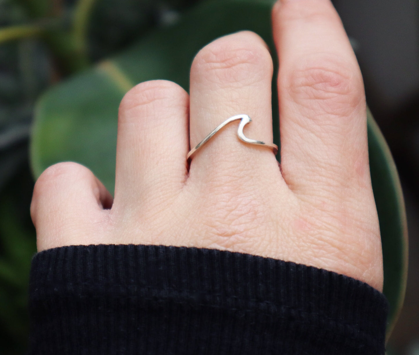 Sterling Silver Wave Ring