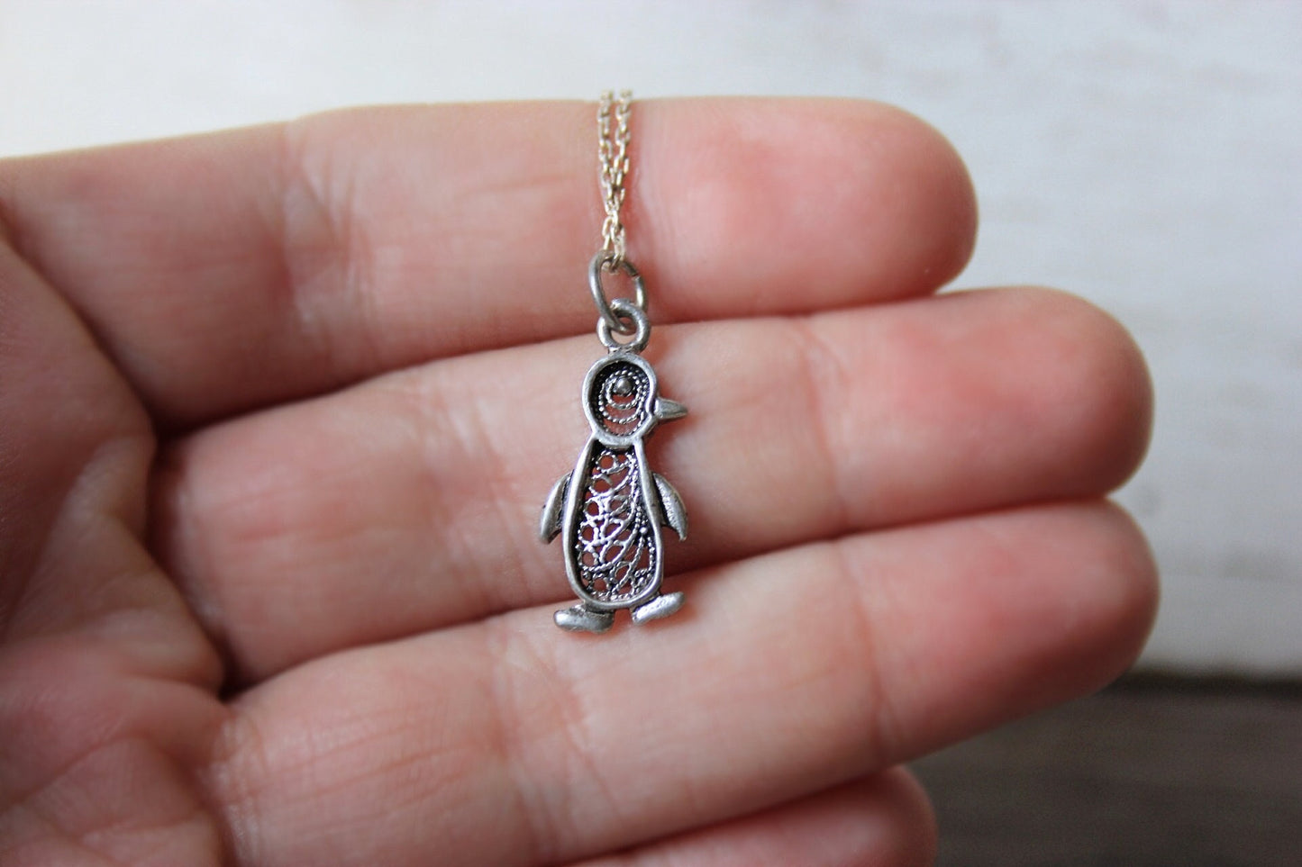 Sterling Silver Penguin Necklace