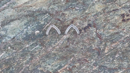 Chevron Earrings – Sterling Silver