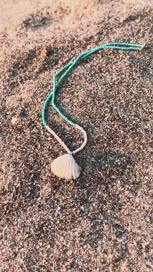 Natural Shell Necklace – Sterling Silver
